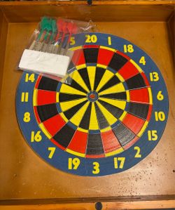 Dartboard with Red Sox logo