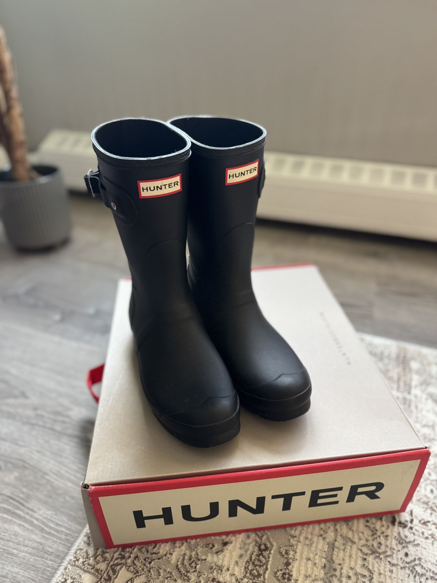 Women Original Short Black Hunter Rain Boot 