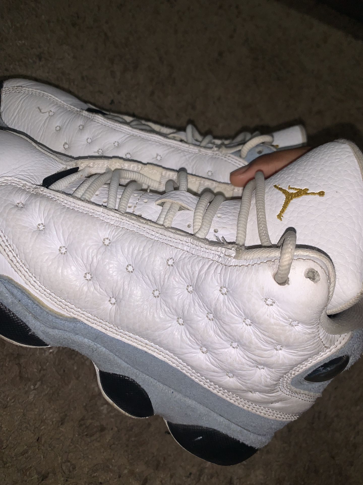 Blue Grey Retro Jordan 13s