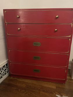 Red Dresser