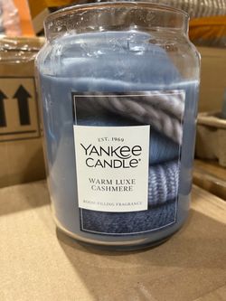 Yankee Candle 60 oz. Jar Warm Luxe Cashmere Candle Slightly Melted