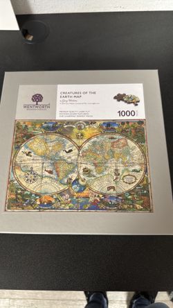 Wentworth wooden puzzles – creatures of the Earth map