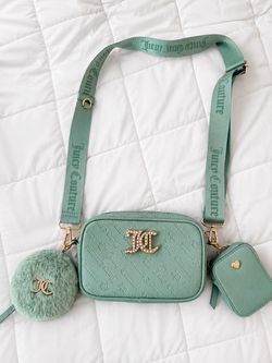 Juicy Couture Green Camera Crossbody Bag Set