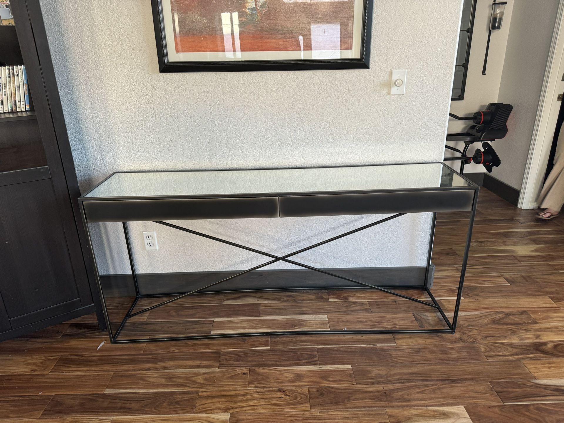 High-End Glass Console Table