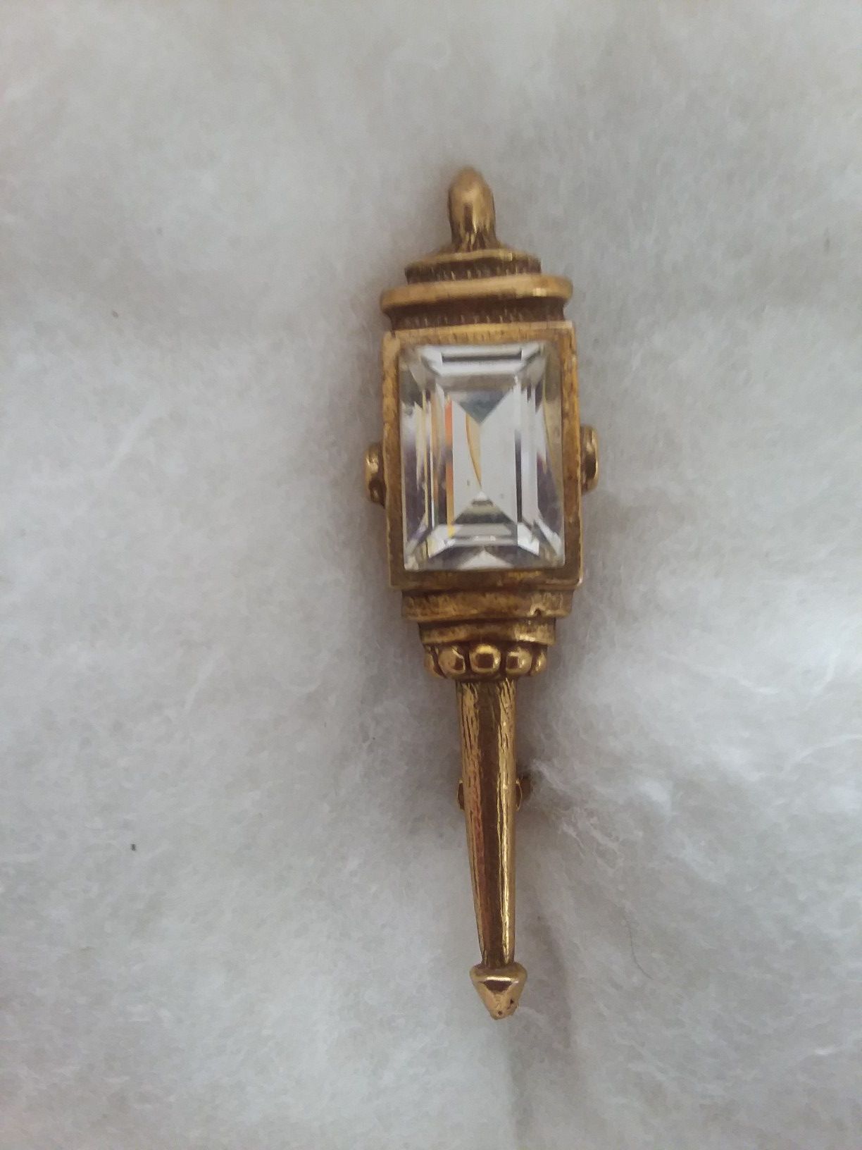 Vintage street lamp pin/brooch
