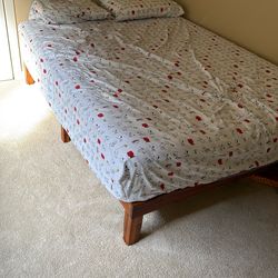 Queen size bed and frame