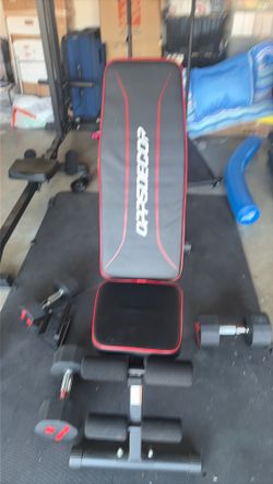 Standalone workout bench