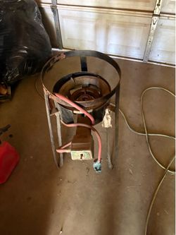outdoor propane burner cooker stand.