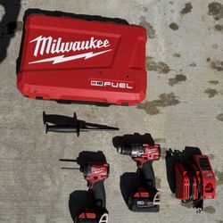 M18 Fuel 18v Lithium Brushless Cordless Hammer Drill And Impact Driver Combo Kit 2- Tool With 2 Batteries 