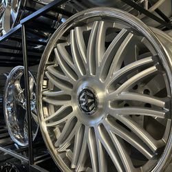 24 Inch Massiv Wheels Rims Tires 5x120 5x115 Mid