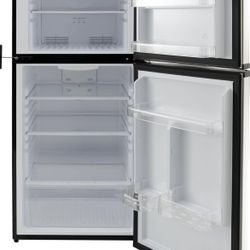 RecPro RV Refrigerator Stainless Steel | 10 Cubic Feet | 12V | 2 Door Fridge