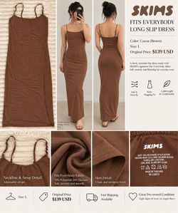 SKIMS Fits Everybody Long Slip Dress