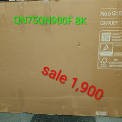 SAMSUNG 75"INCH NEO AND 8K Q900F 