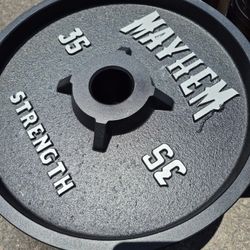 Mayhem Strength 35lb Deep Dish Weights / Barbells