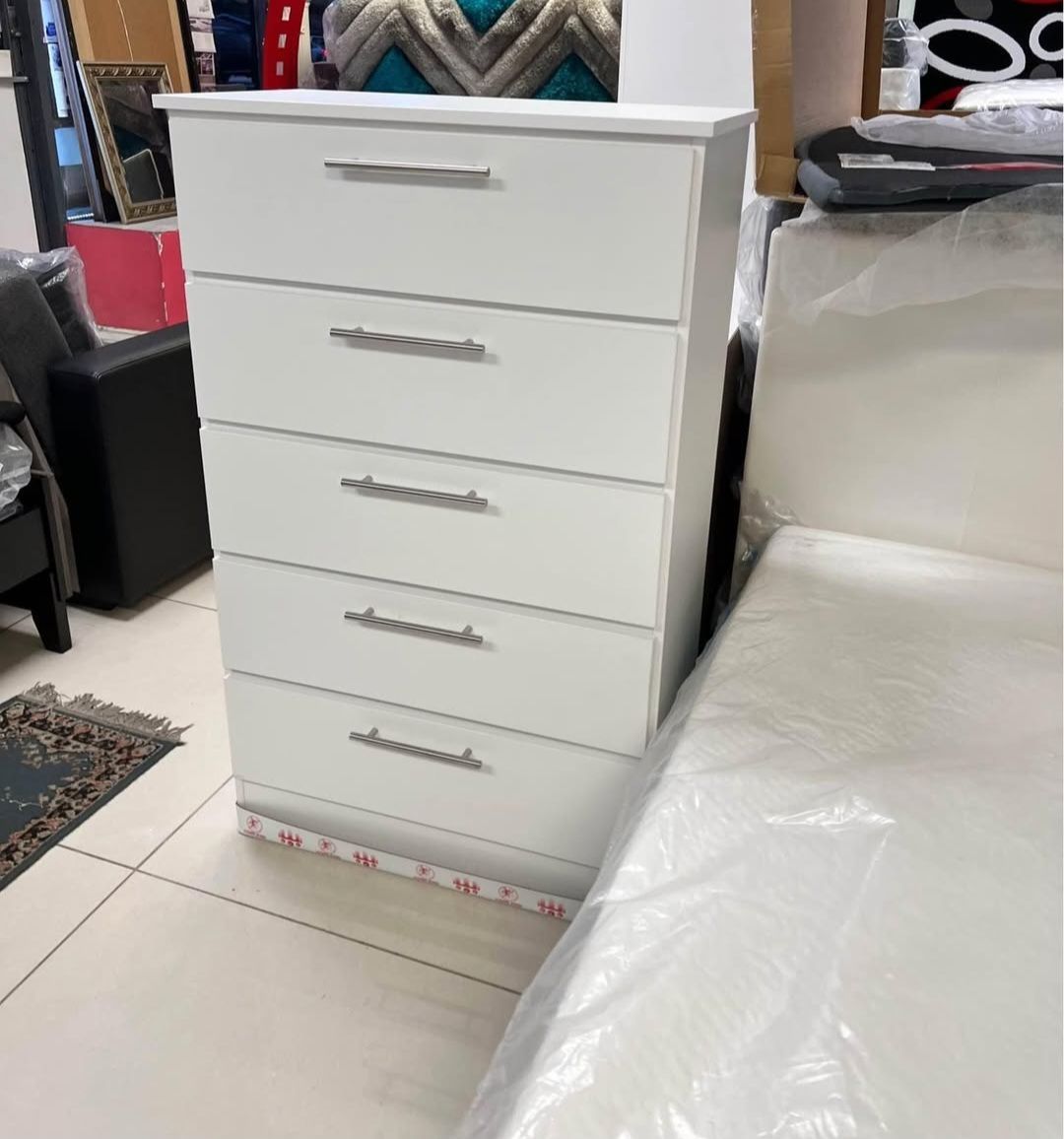 Cómoda con Espejo, Gavetero y 2 Mesitas de Noche / Dresser with Mirror Chest and 2 Nighstands 🚚[Fast Delivery]💨