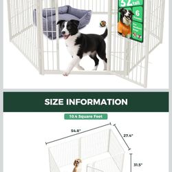 Indoor Dog Playpen 32-inch With 6 Panels