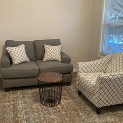 Loveseat and Chair