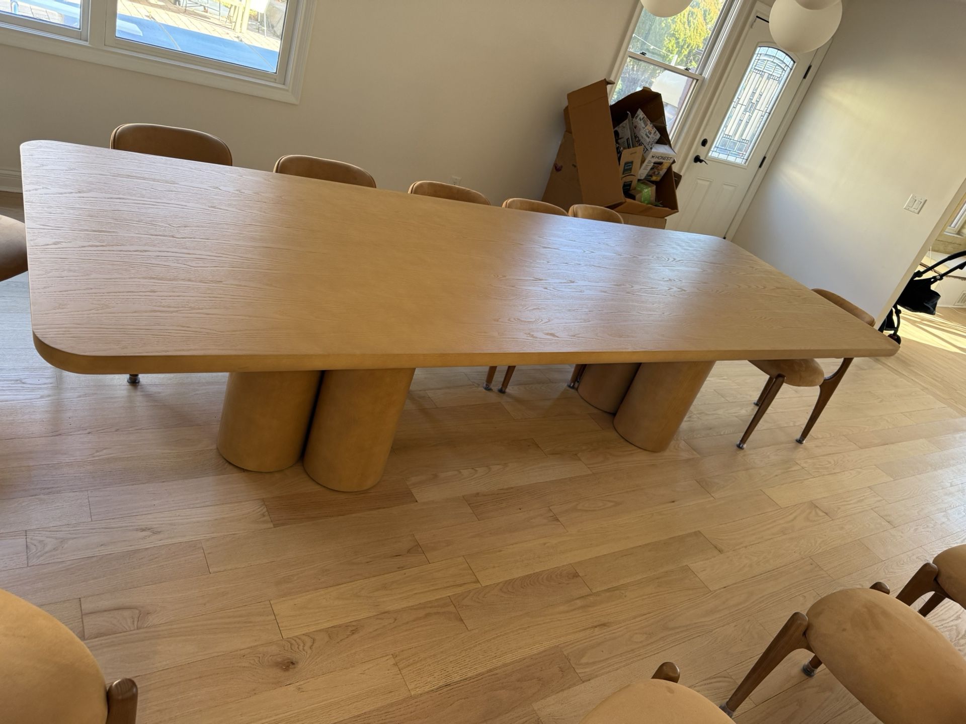 oslo cylinder rectangular dining table