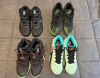 2 Kyrie Irving shoes, 2 Jayson Tatums.  Size 10.5