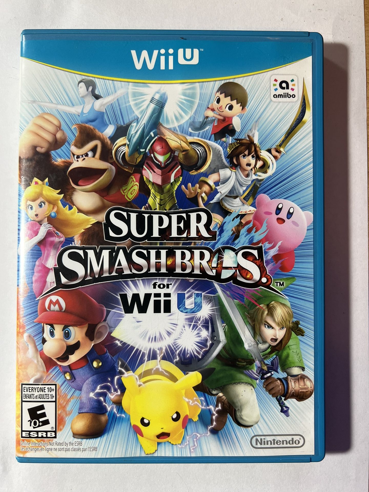 Super Smash Bros. Nintendo Wii U - Complete w/Manual CIB VG+
