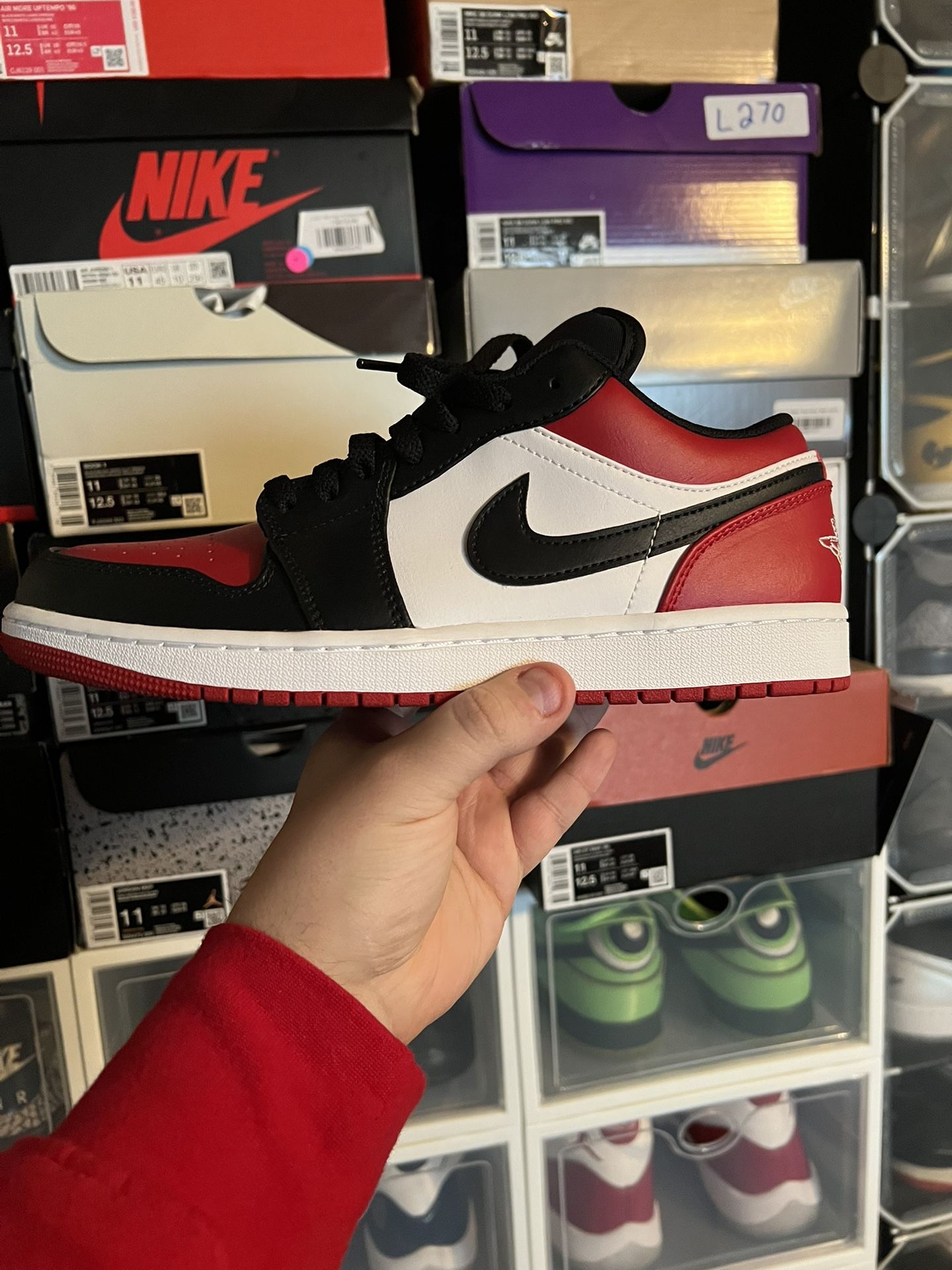 Jordan 1 Low Bred Toe