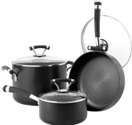New Circulon Contempo 10 piece hard anodized cookware set