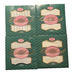 Charles Craft®  AIDA & Waste fabric Cross Stitch Fabric 12"x18" Assorted Lot X4