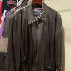 J.Park Couture Men's Large Black Leather Jacket