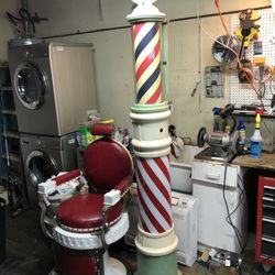 Sidewalk Barber Pole