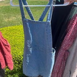 Jean overall dress-Size M