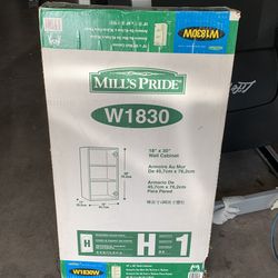 Mills Pride wood cabinet (white)