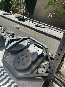 Hex Bar And/Or Rogue Fitness 35lbs Plates