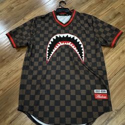 Hudson Bape Shark X LV Monogram Jersey Size X-Large