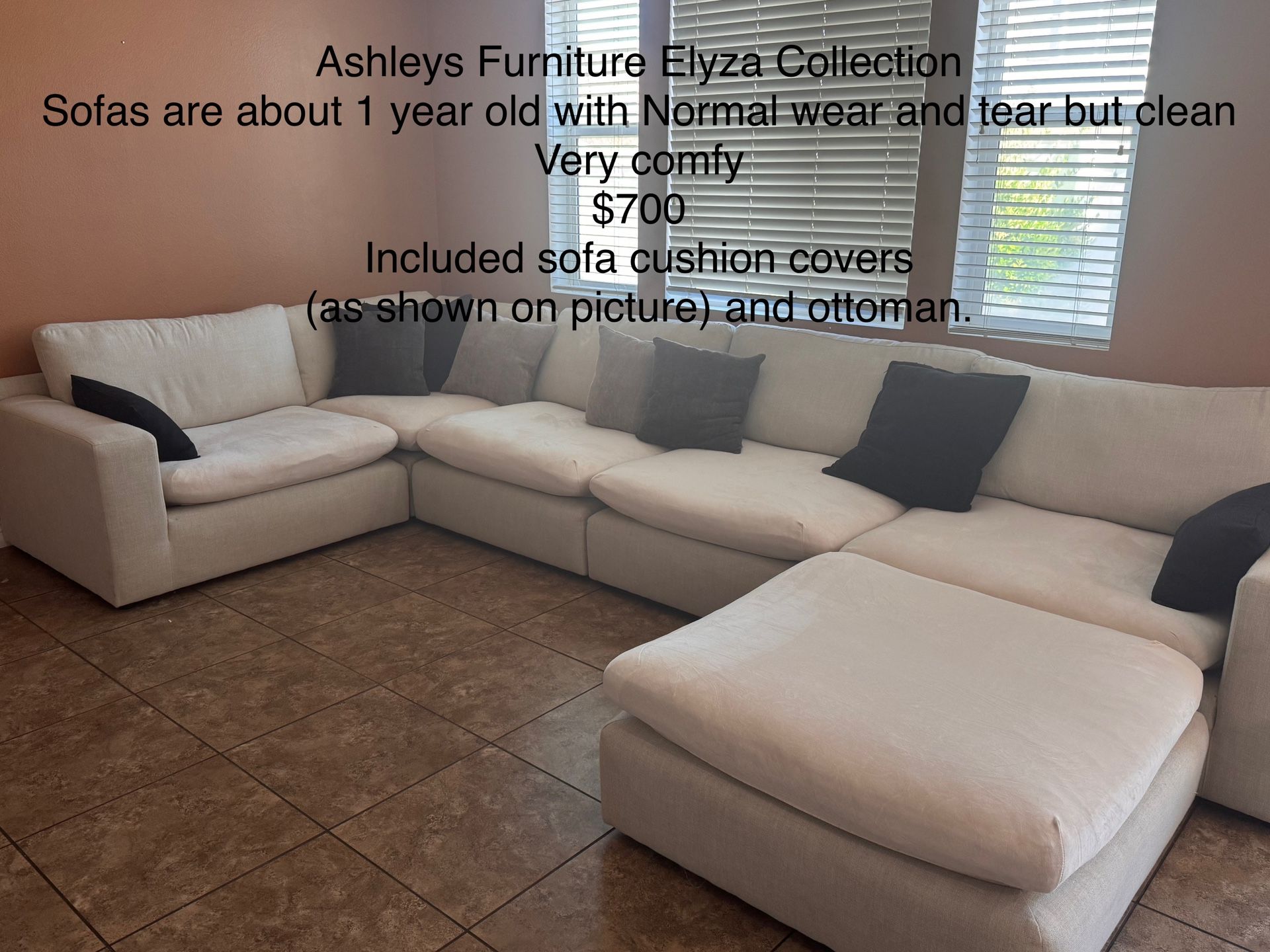 Ashley’s Eliza Collection Sectional Sofa