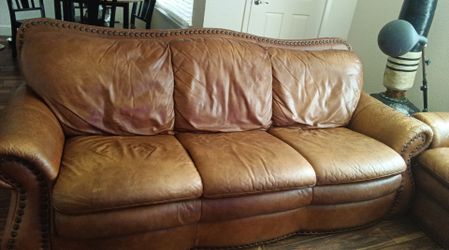 Leather couches