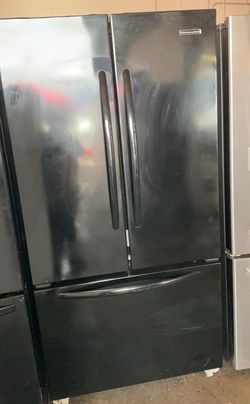 Kitchen Aid 3 Door Black Fridge
