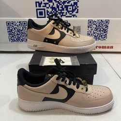 Nike Air Force 1 '07 PRM Particle Beige Gold DA8571-200 Men’s Sz 11 with box 