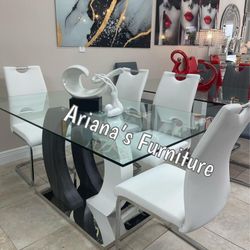 New Dining Table Set 63x35