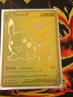Pikachu and Pokeball Gold Promo