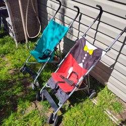 2 Of Them Stroller's For Kids That Folds Up For Easy Storage 