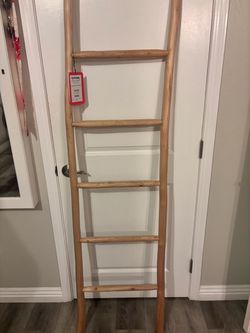 Eucalyptus Wood Decor Ladder