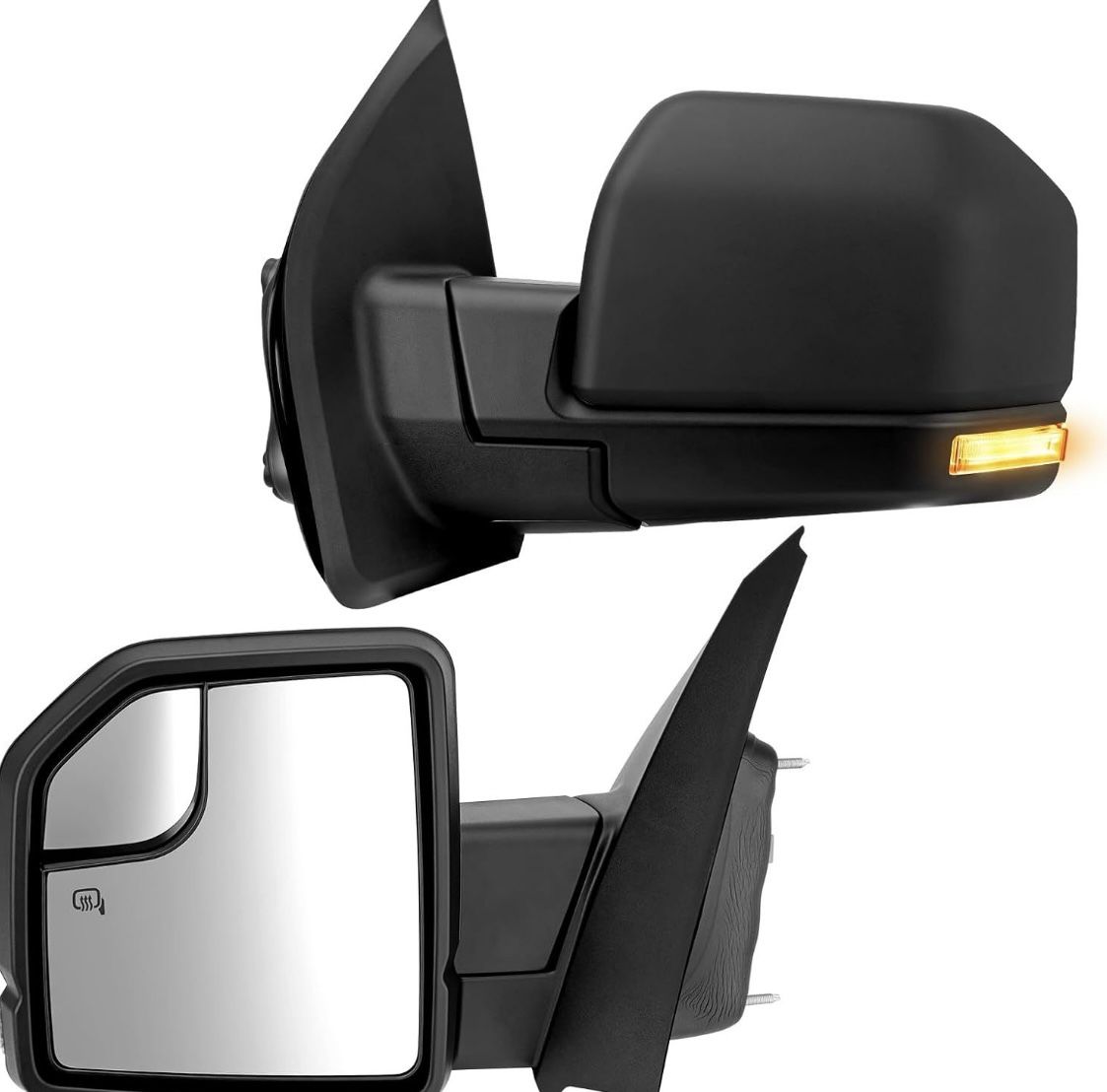 Left Driver Side 6 Pins Rear View Mirror for 2015-2020 Ford F-150 Power Heated, Signal Light