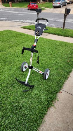 Ultra Xt360  blk Foldable Light Weight Golf Bag Carrier w/ Park Brake