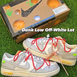Dunk Low Off-White Lot 6