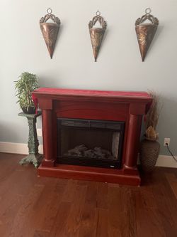 Charmglow Cherry Wood Electric Fireplace