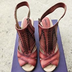 Womens Earth Shoe Libra Open Toe Comfort Sandal Heel Size 8 1/2
