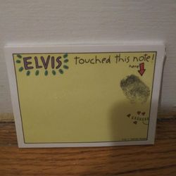 Elvis Presley - "Elvis Touched This Note!" Post-It Note Pad Sealed