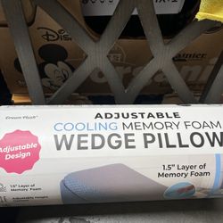 Dream Plush Adjustable Wedge Pillow with Cooling Cover