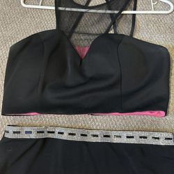 Black And Pink Dress