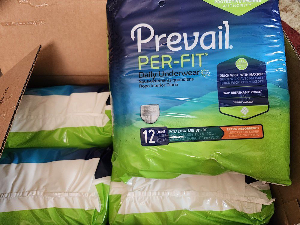 Prevail Daily Underwear, Extra Extra Large 60"-80"